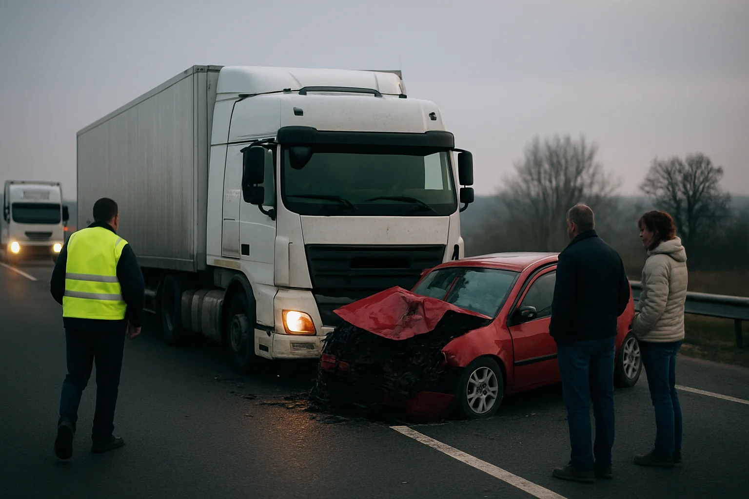 Accident pe A1 Arad-Sibiu: Autotren pe contrasens la Șanovița