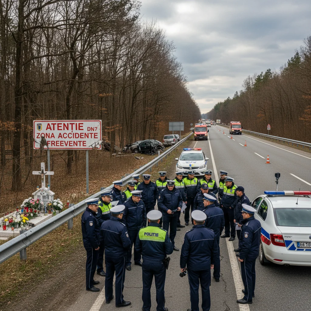 Accidente mortale pe DN7: Poliția Arad intensifică acțiunile