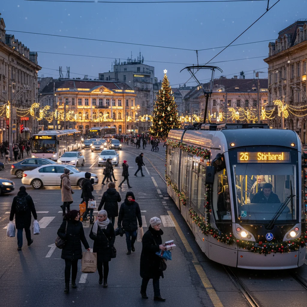 Arad, 2025-12-24: Cum au funcționat serviciile și circulația în perioada festivă din decembrie