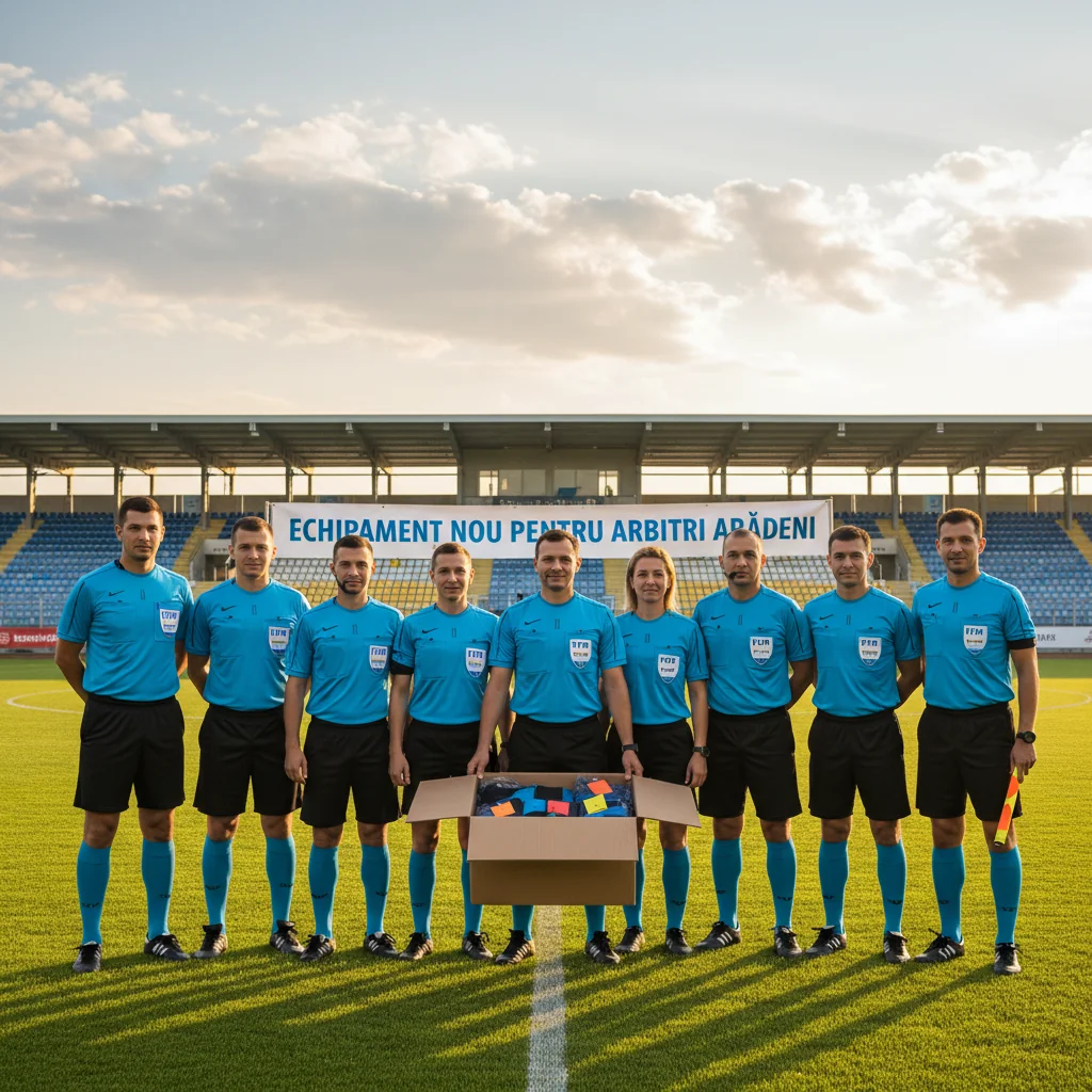 Arbitrii din Arad primesc dotări moderne de ultimă generație