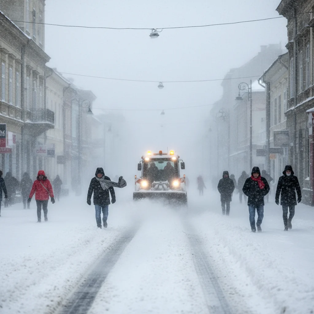 Avertizare meteo de iarnă la Arad: județul intră sub cod galben de ninsori și vânt