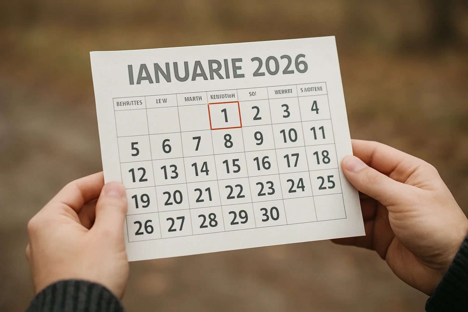 Calendar ortodox – 1 ianuarie 2026