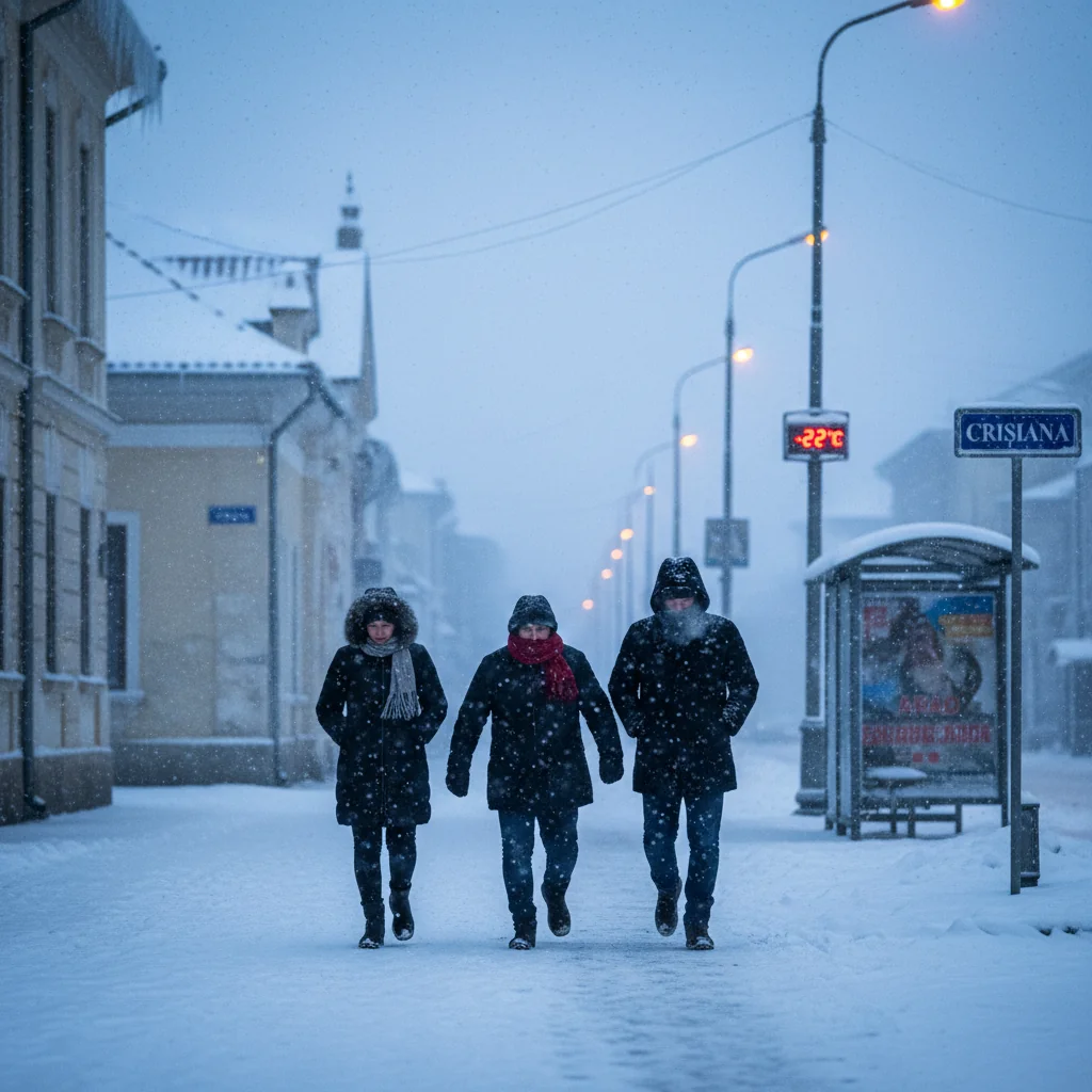 Cod galben de frig extrem anunțat de ANM pentru Arad și regiunea Crișana