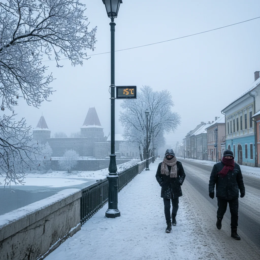 Cod galben de ger în Arad: avertizare ANM pentru temperaturi extrem de scăzute
