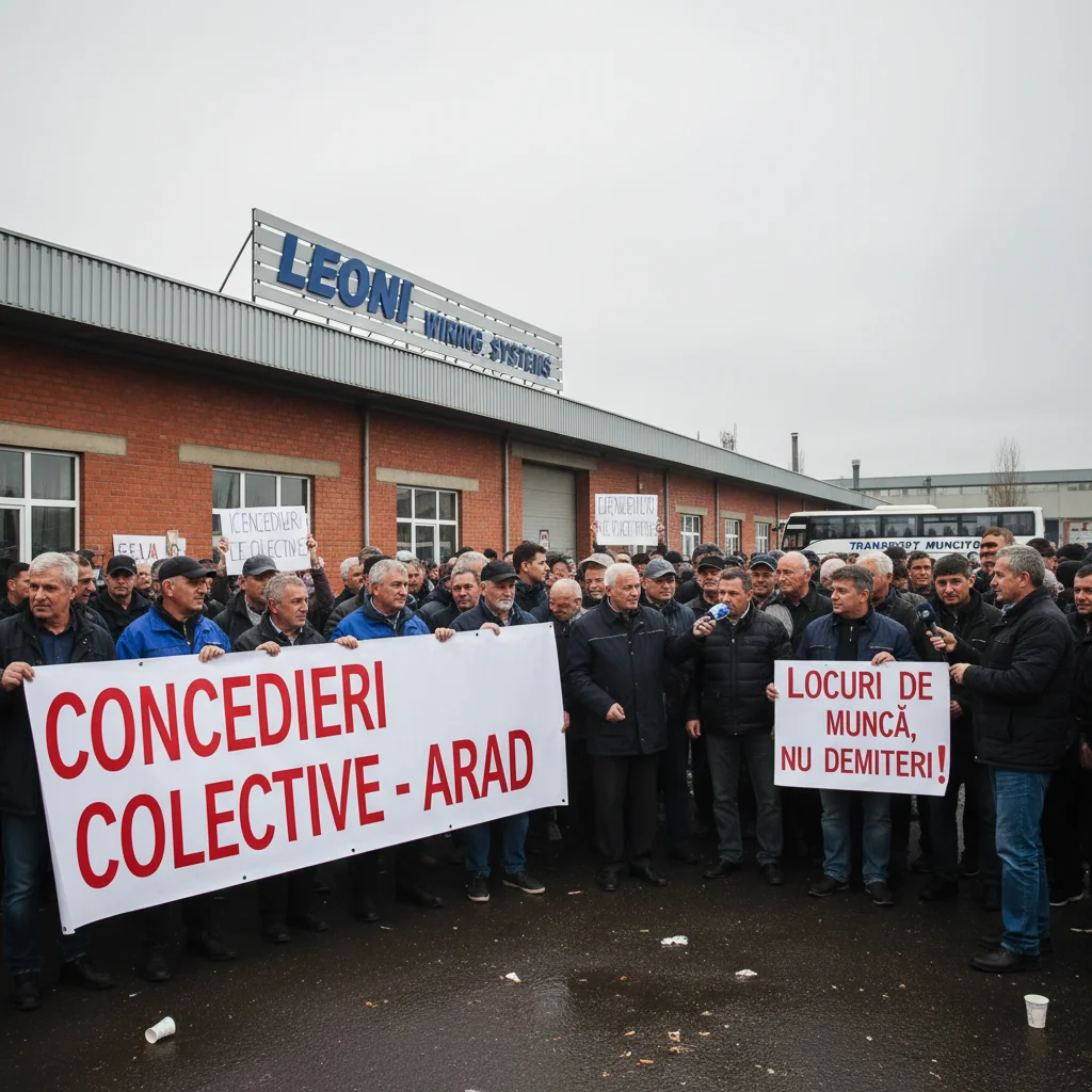 Concedieri colective anunțate la fabrica Leoni din Arad, cu termen estimat până în august 2026