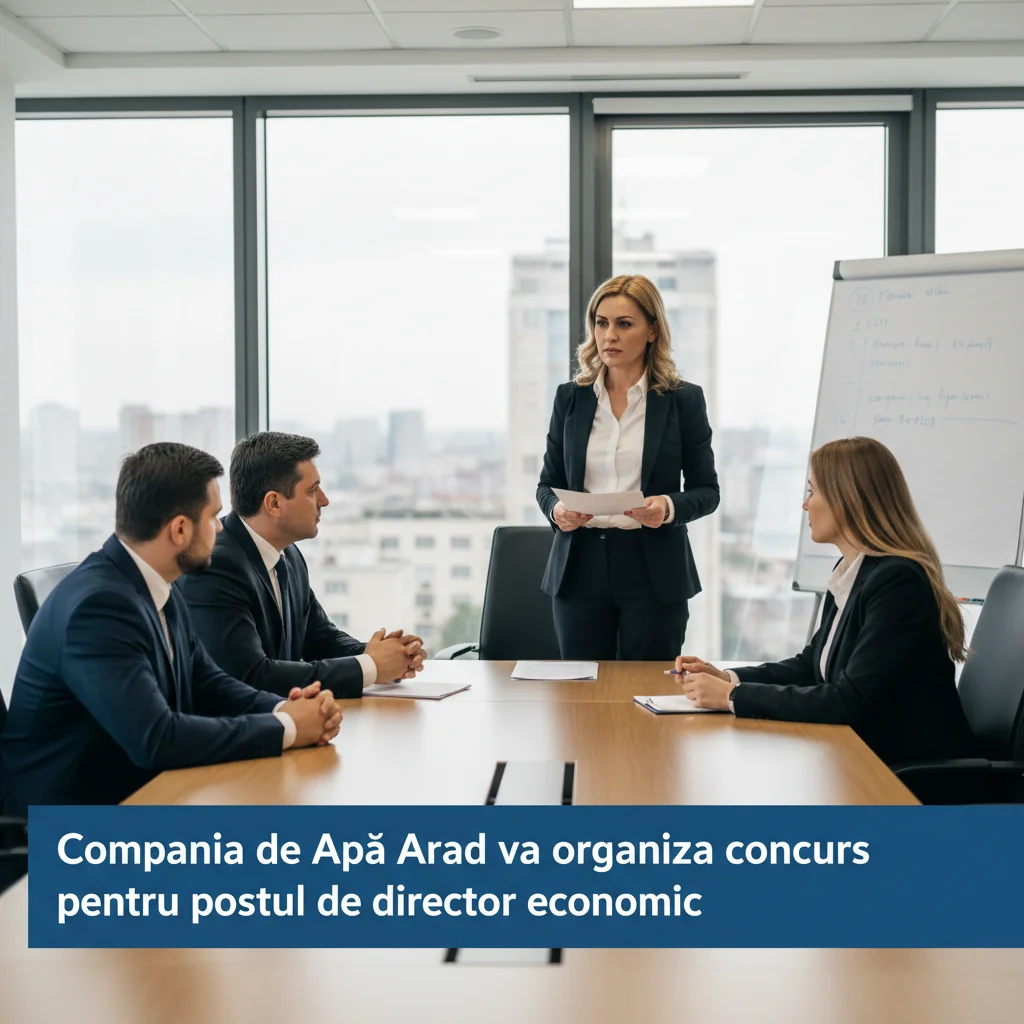 Concurs pentru postul de director economic la Compania de Apă Arad
