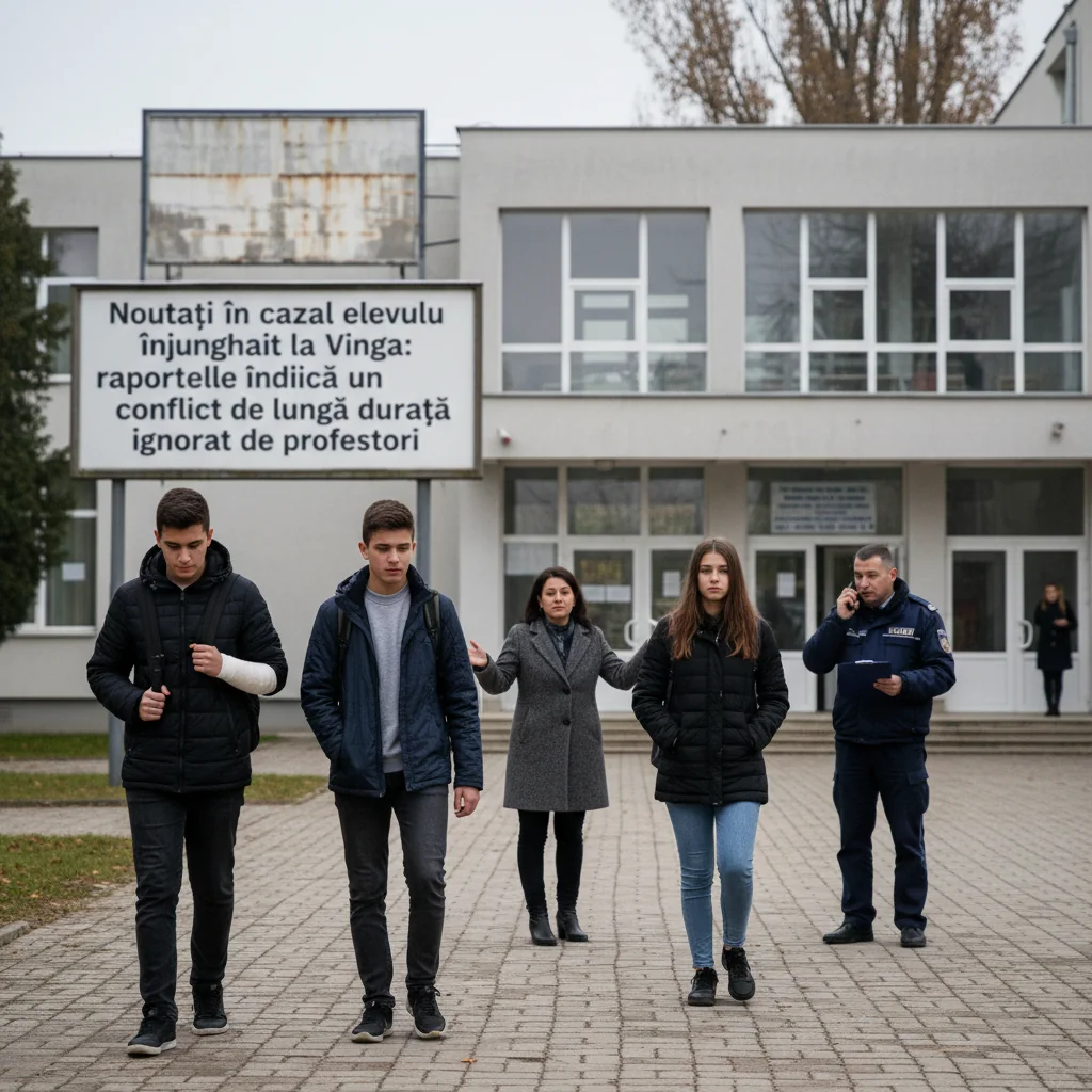 Conflictul de la Vinga: elev înjunghiat, raportul profesorilor
