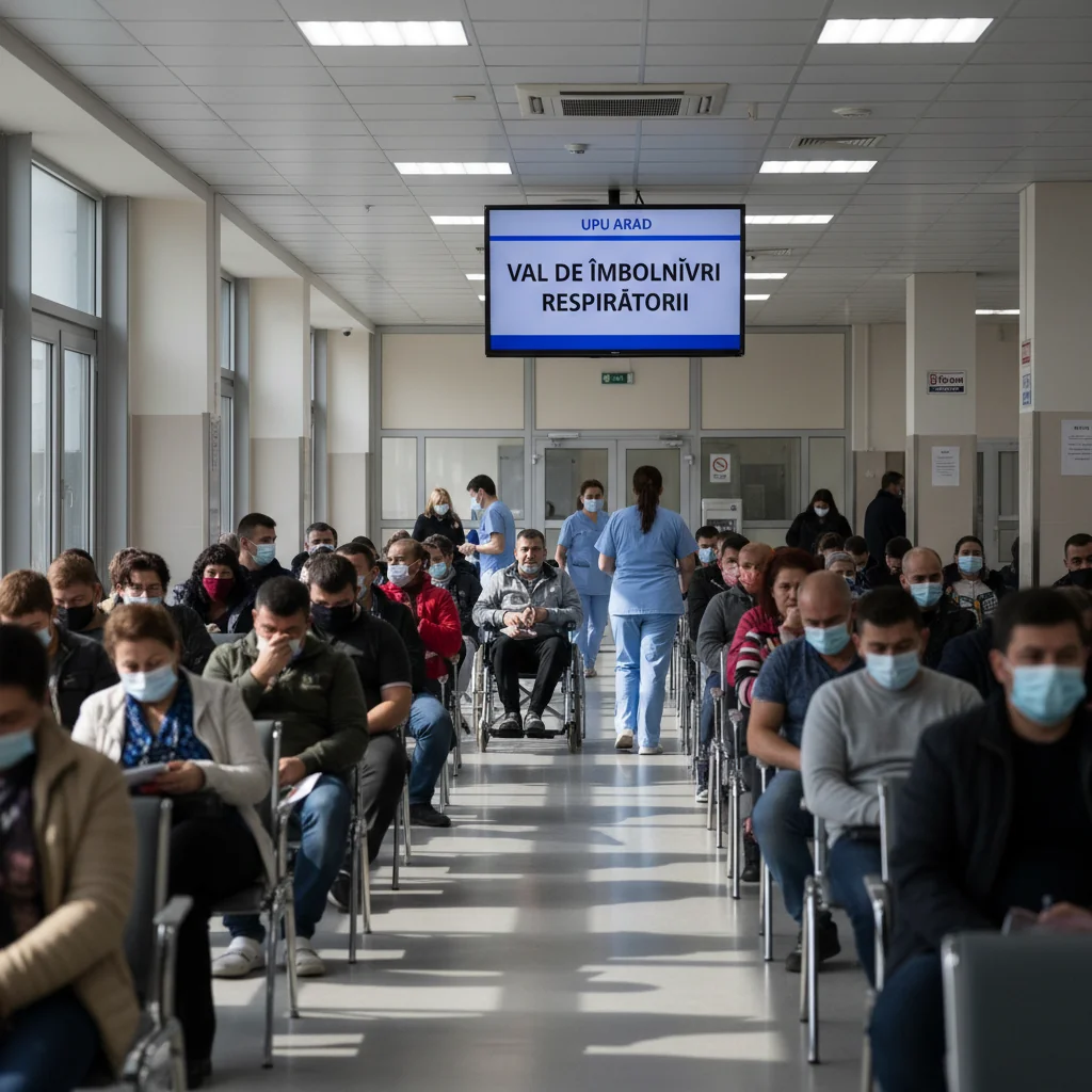 Creștere accentuată a cazurilor de afecțiuni respiratorii la UPU Arad