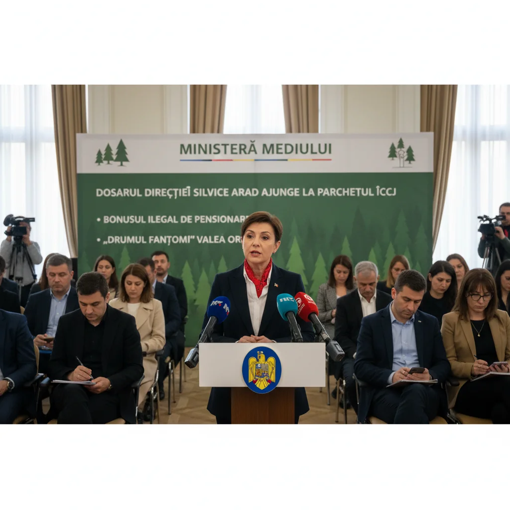 Dosarul Direcției Silvice Arad, trimis la Parchetul ÎCCJ – Bonusul ilegal de pensionare și drumul fantomă Valea Orbilor, principalele aspecte investigate