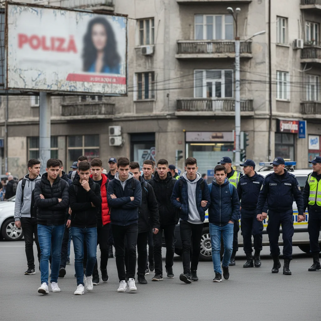 FOTO. Polițiștii și jandarmii au depistat peste 80 de elevi cu absențe nemotivate