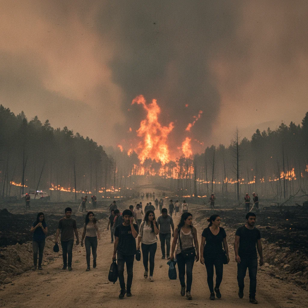 Incendii devastatoare în Spania: Peste 121.000 evacuați