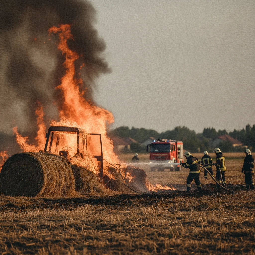 Incendiu de vegetație la Chișineu-Criș: Pompierii intervin