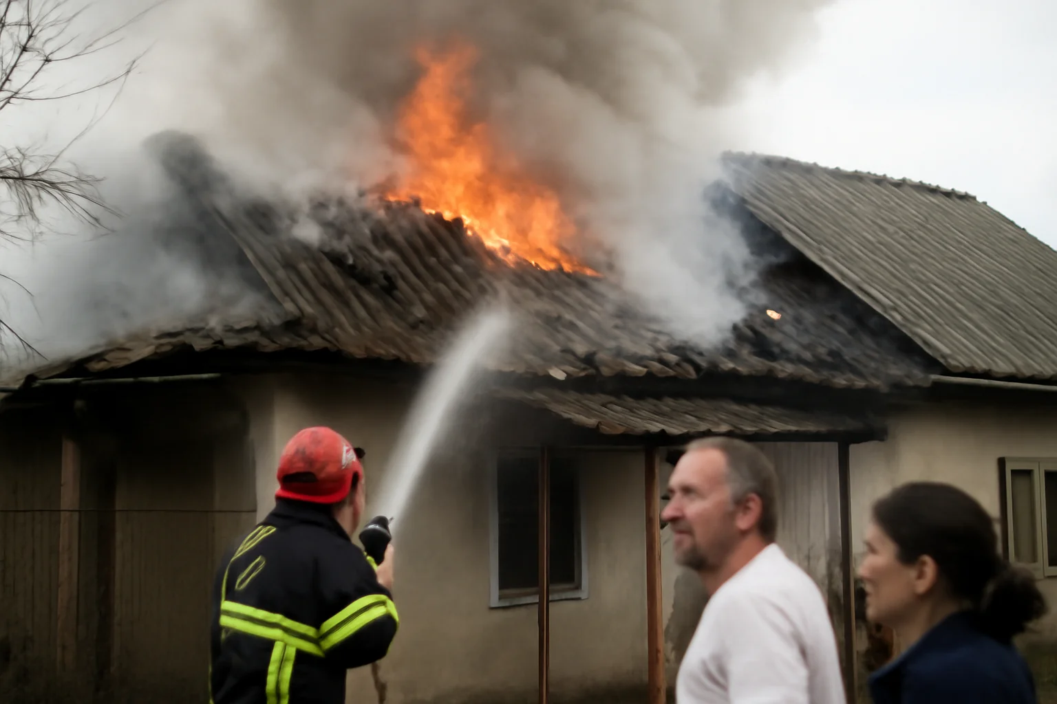 Incendiu la Felnac, județul Arad: anexă gospodărească și acoperiș de locuință afectate de flăcări