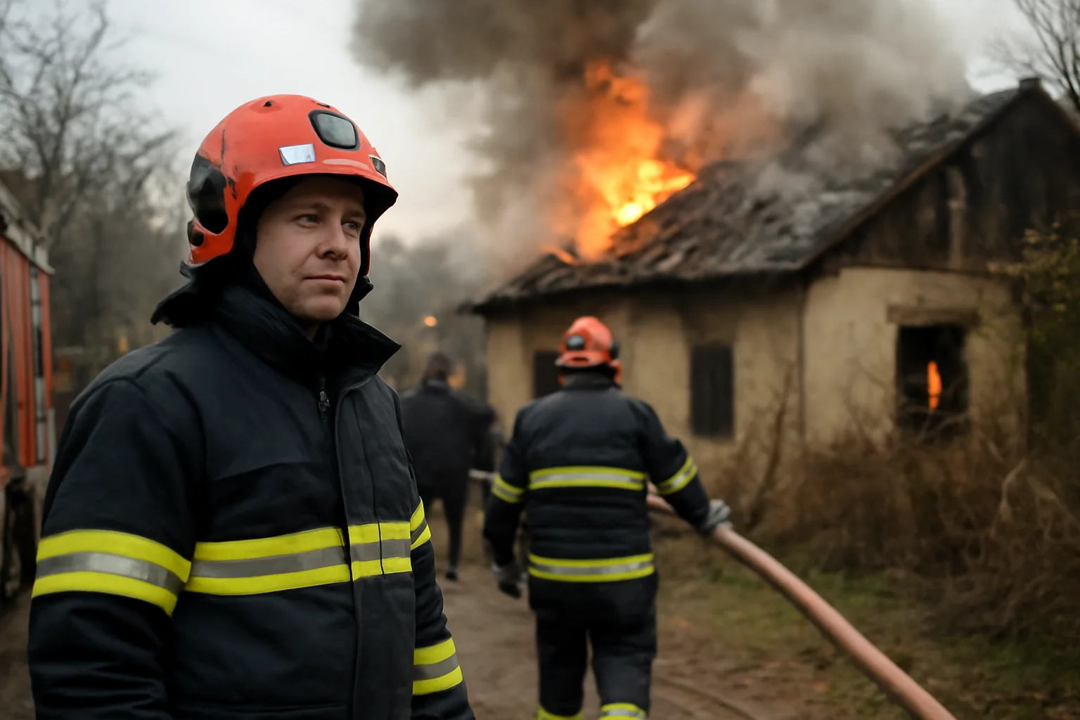 Incendiu mortal la Șiria, județul Arad: un bărbat de 85 de ani a murit în propria locuință