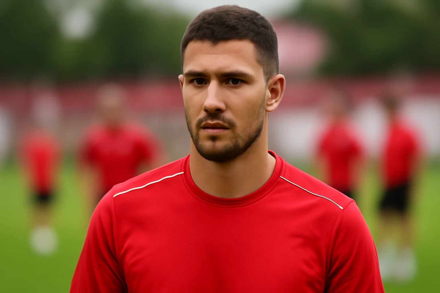 Luka Gojkovic, noul jucător al UTA, prezentat la antrenament la Arad