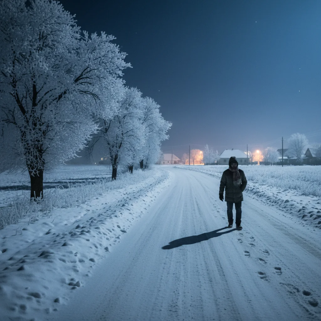 Noapte extrem de rece la Arad: temperaturi coborâte până la aproximativ -16°C