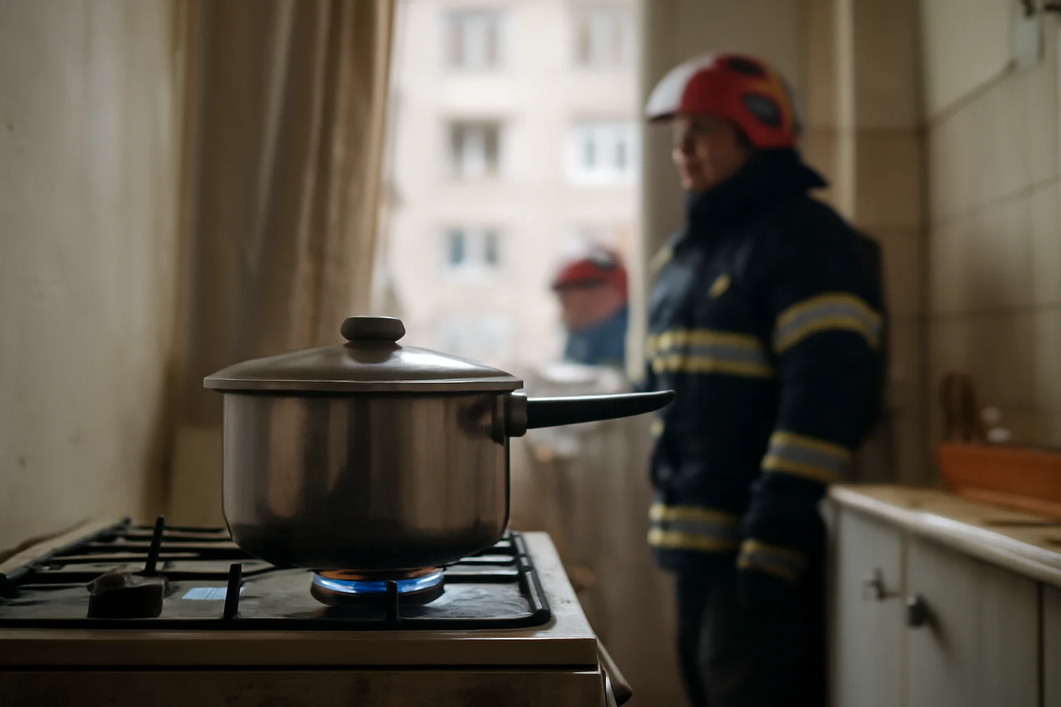 Oală uitată pe foc într-un apartament din Arad, cartierul Vlaicu, a pus pe jar locatarii și a mobilizat pompierii