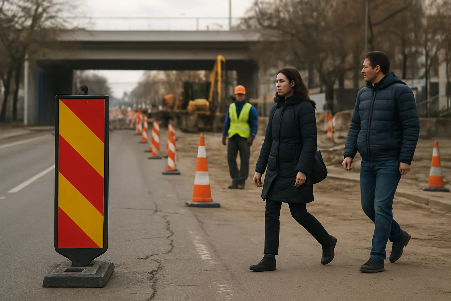 Pasajul Micălaca închis parțial pentru lucrări la tramvai