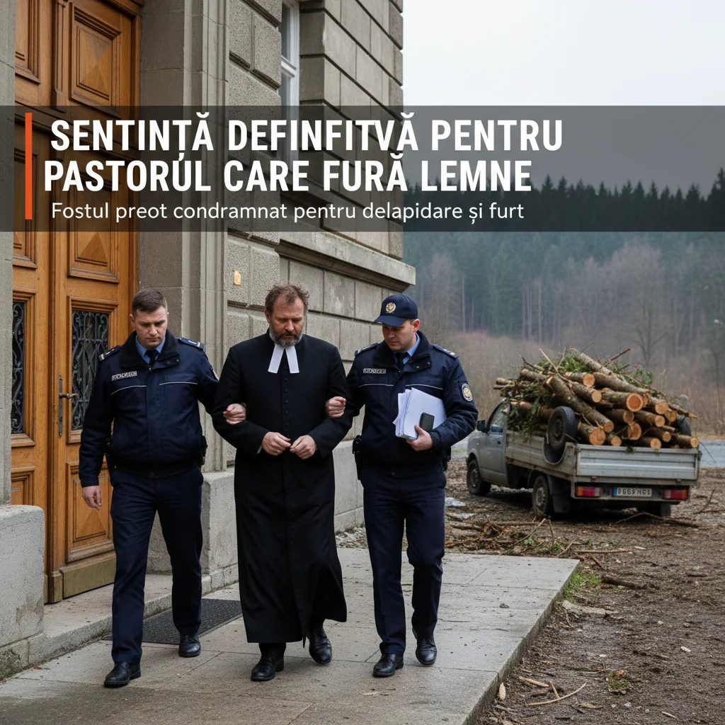 Pastor condamnat definitiv pentru furtul de lemne