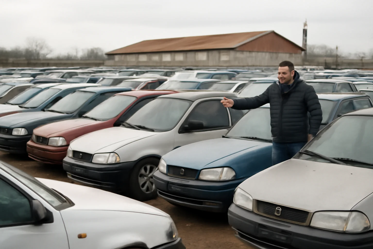 Peste 100 de mașini abandonate așteaptă să fie revendicate în depozitul Recons din Arad