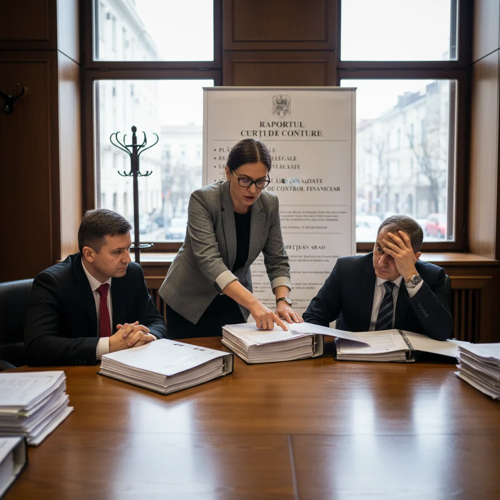 Plăți nelegale și deficiențe financiare la Consiliul Județean Arad