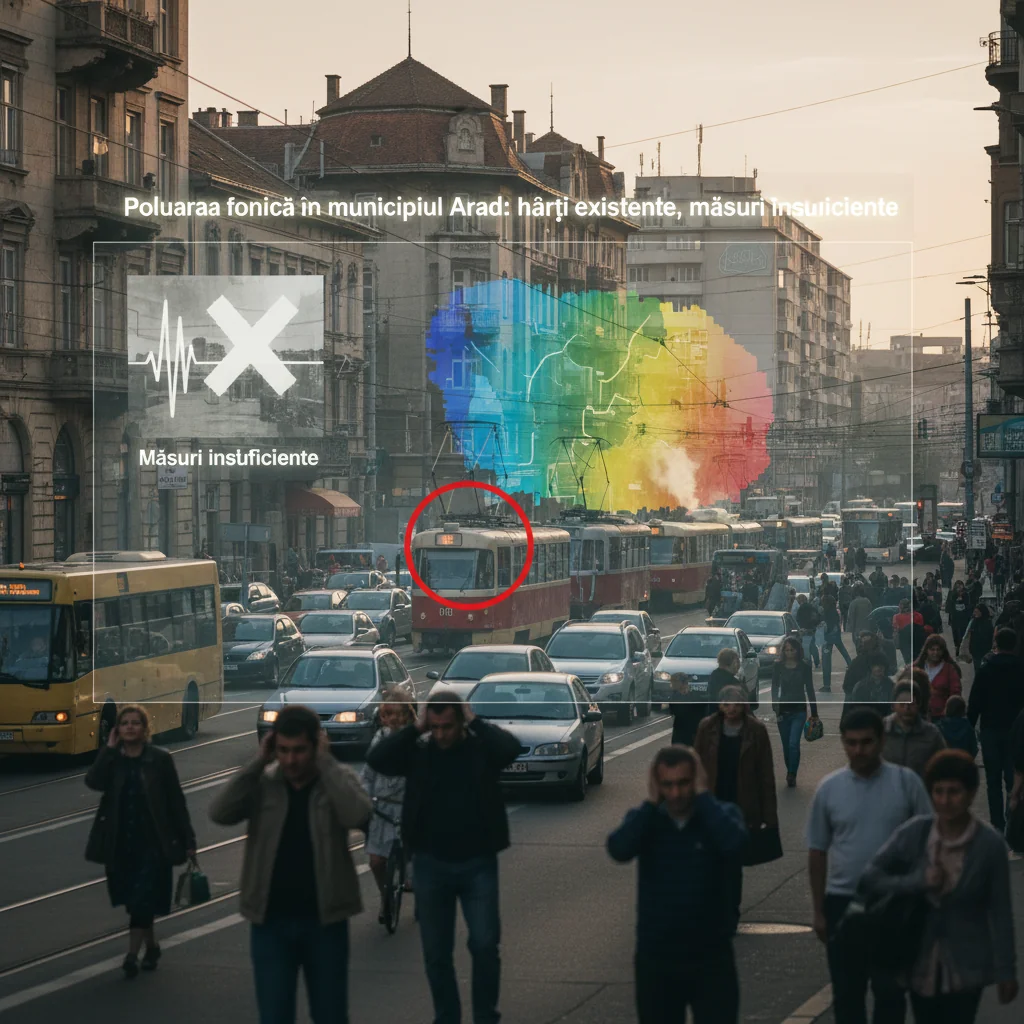 Poluarea fonică în Arad: hărțile de zgomot există, soluțiile întârzie