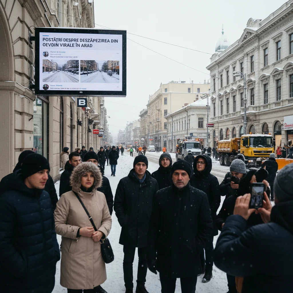 Postări despre deszăpezirea din Oradea stârnesc interes și dezbateri la Arad