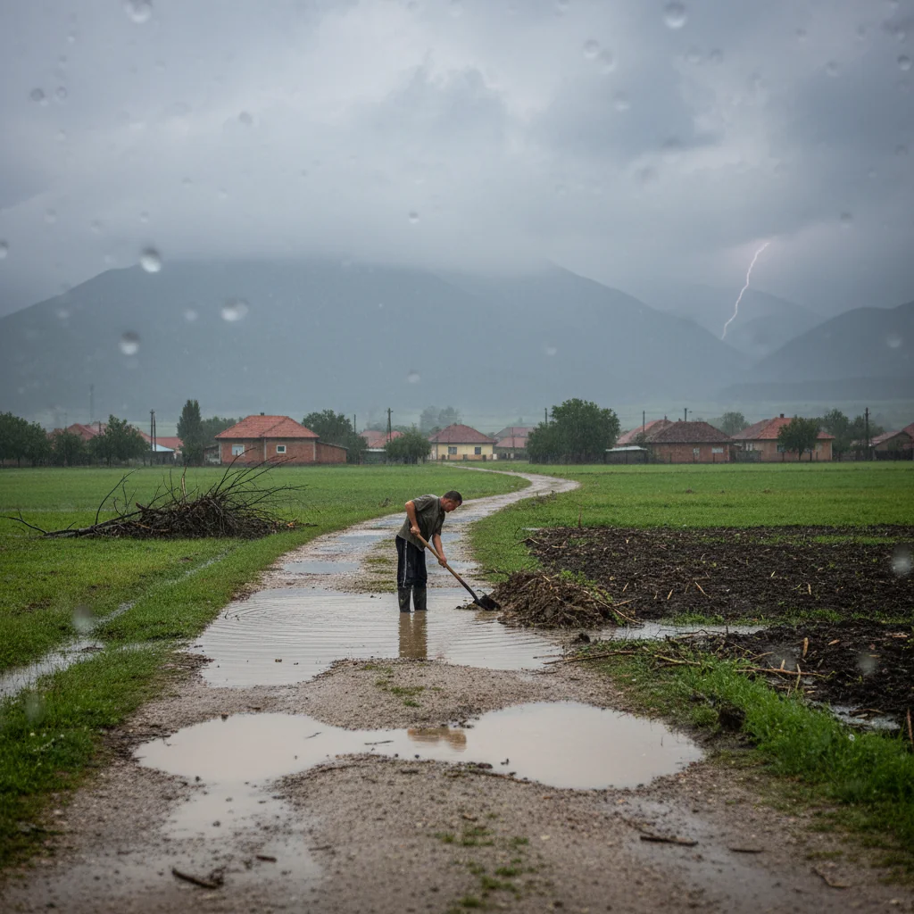 Precipitații variate în județul Arad depășesc 30 l/mp