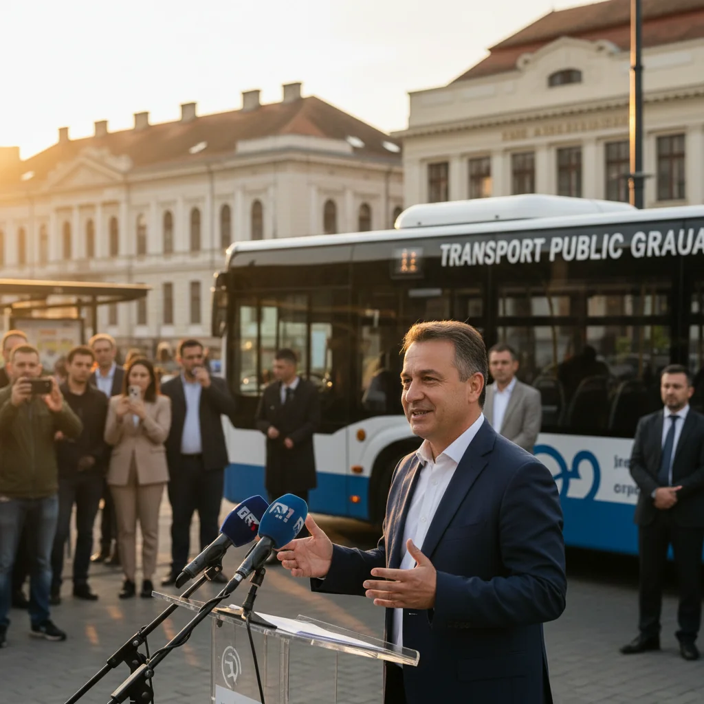 Primarul din Arad anunță intenția de a introduce transport public gratuit în municipiu