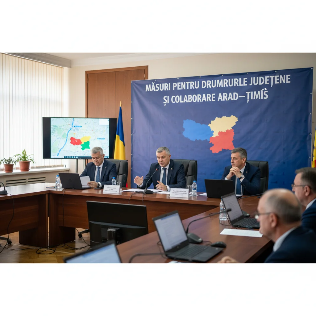Proiecte rutiere în județul Arad și colaborare cu Timiș pentru modernizarea drumurilor