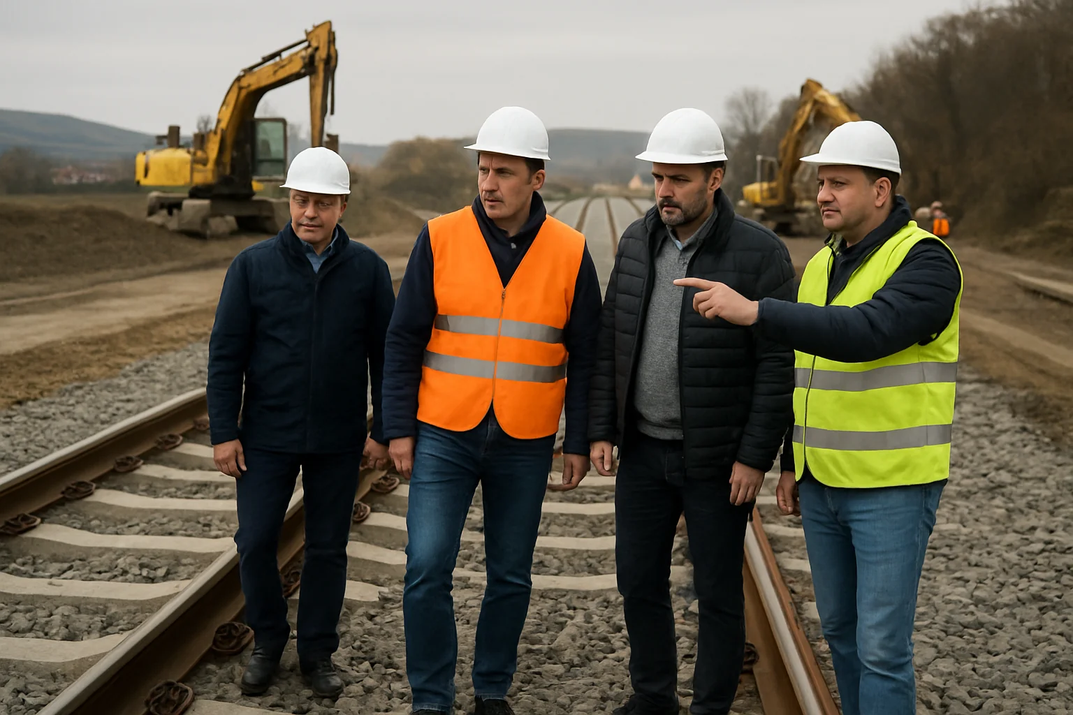 Stadiul lucrărilor la calea ferată Arad–Simeria