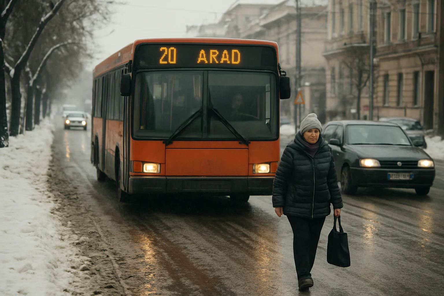 Starea drumurilor și transportul în Arad la început de februarie 2026