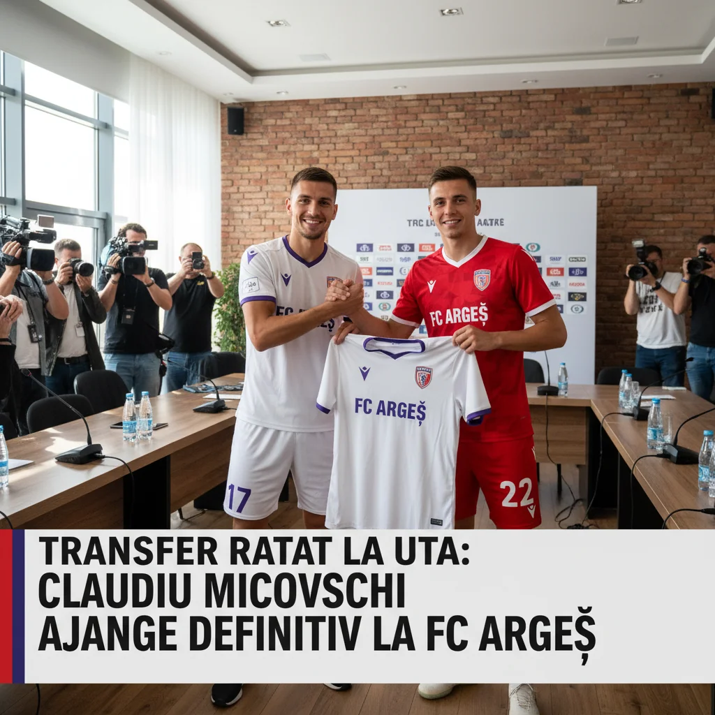 Transferul lui Claudiu Micovschi la UTA Arad nu se mai realizează: mijlocașul semnează definitiv cu FC Argeș
