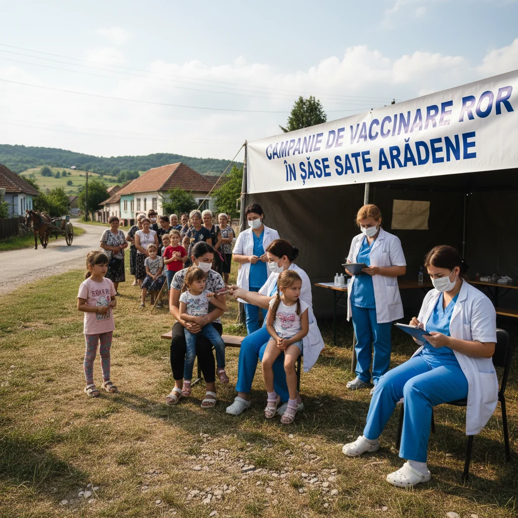 Vaccinarea ROR începe în șase sate din Arad